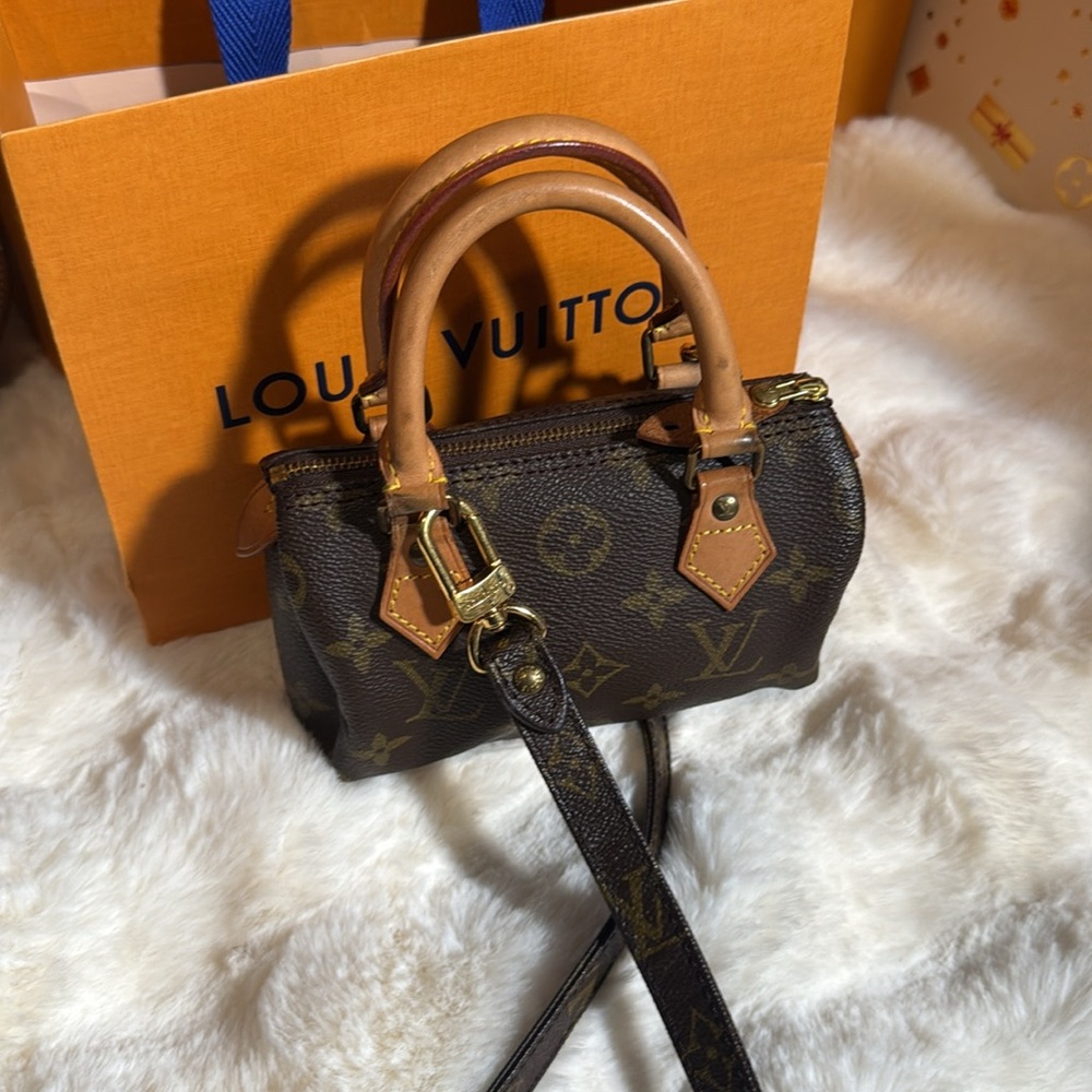 Louis Vuitton Brown Mini Monogram Bag - Picture 3 of 16